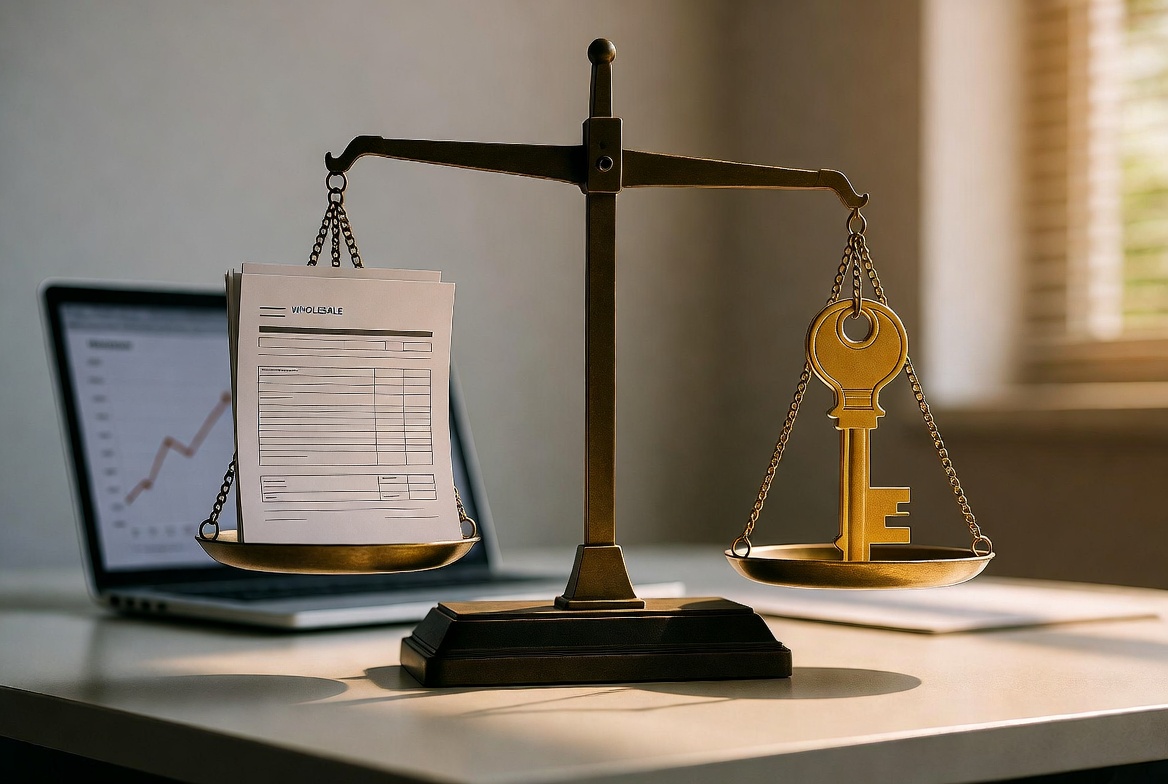 Amazon buy-sell model: partner buys inventory at wholesale and grows sales from product margin instead of agency fees